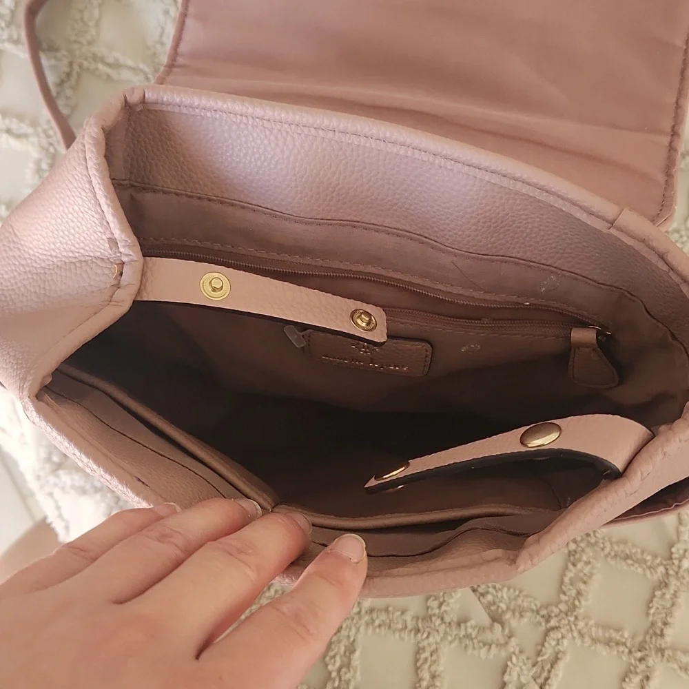 Nanette Lapore Pink Gold Detail Backpack
